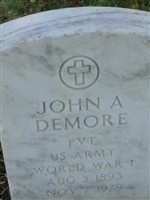John A Demore John A Demore