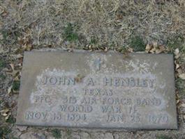 John A Hensley