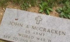John A McCracken John A McCracken