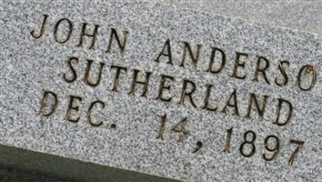 John Anderson Sutherland John Anderson Sutherland