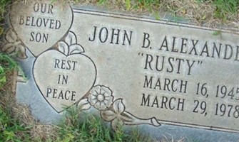 John Barnette "Rusty" Alexander John Barnette "Rusty" Alexander