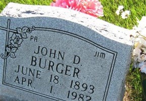 John D "Jim" Burger John D "Jim" Burger