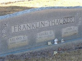 John E Thacker John E Thacker
