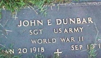 John Edward Dunbar John Edward Dunbar