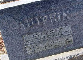 John Edward Sutphin John Edward Sutphin