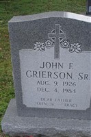 John F Grierson, Sr