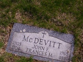 John F McDevitt John F McDevitt