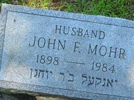 John F Mohr John F Mohr