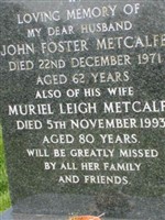 John Foster Metcalfe
