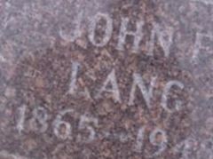John Franklin Lang John Franklin Lang