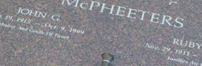 John G McPheeters John G McPheeters