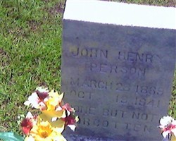 John Henry Person, Jr John Henry Person, Jr