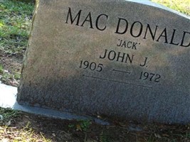 John Joseph "Jack" MacDonald John Joseph "Jack" MacDonald
