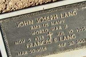 John Joseph Lang John Joseph Lang