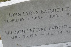 John Lyons Batcheller John Lyons Batcheller