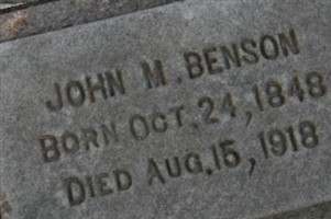 John M Benson