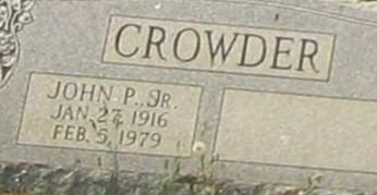John P Crowder, Jr