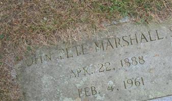 John Pete Marshall, Sr