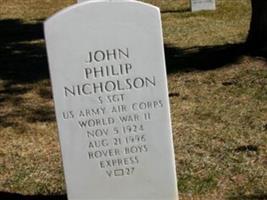JOHN PHILIP "NICK or PHIL" NICHOLSON
