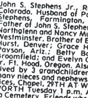 John S. Stephens, Jr John S. Stephens, Jr
