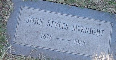 John Styles McKnight John Styles McKnight