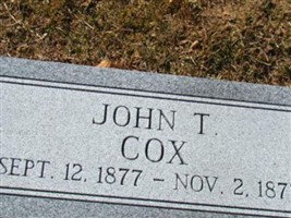 John T Cox John T Cox