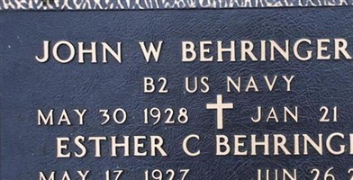 John W Behringer, Jr John W Behringer, Jr