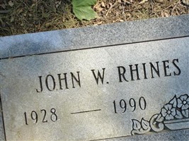 John W. Rhines John W. Rhines