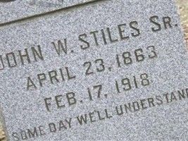 John W Stiles, Sr