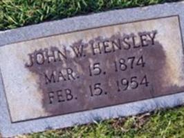 John Wesley Hensley