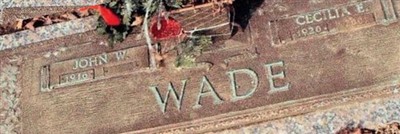 John Wesley Wade, Sr John Wesley Wade, Sr