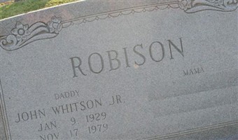 John Whitson Robison, Jr John Whitson Robison, Jr
