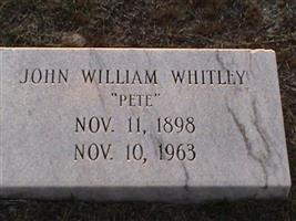 John William Whitley, "Pete"