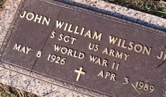 John William Wilson, Jr John William Wilson, Jr