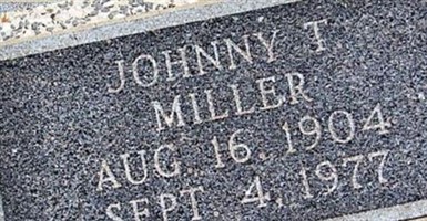 Johnny T Miller Johnny T Miller