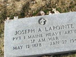 Joseph A Lapointe