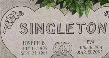 Joseph B Singleton Joseph B Singleton