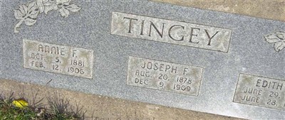 Joseph F Tingey