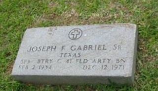 Joseph Frank Gabriel, Sr Joseph Frank Gabriel, Sr