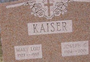 Joseph G. Kaiser Joseph G. Kaiser
