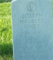 Joseph Halbert Oney Joseph Halbert Oney