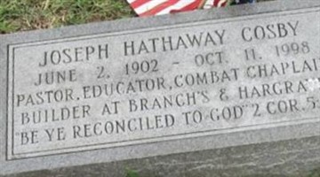 Joseph Hathaway Cosby Joseph Hathaway Cosby