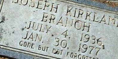 Joseph Kirkland Branch Joseph Kirkland Branch