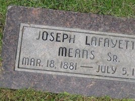 Joseph Lafayette Means, Sr