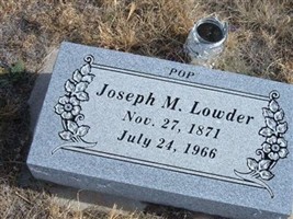 Joseph M. Lowder Joseph M. Lowder