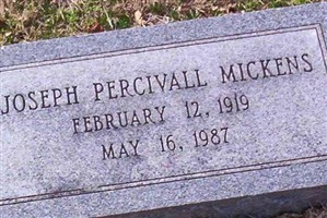 Joseph Percivall Mickens Joseph Percivall Mickens
