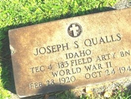 Joseph S. Qualls Joseph S. Qualls