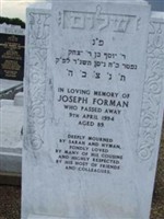 Joseph Stanley Forman Joseph Stanley Forman