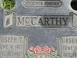Joseph T. McCarthy Joseph T. McCarthy