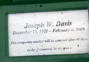 Joseph W Davis